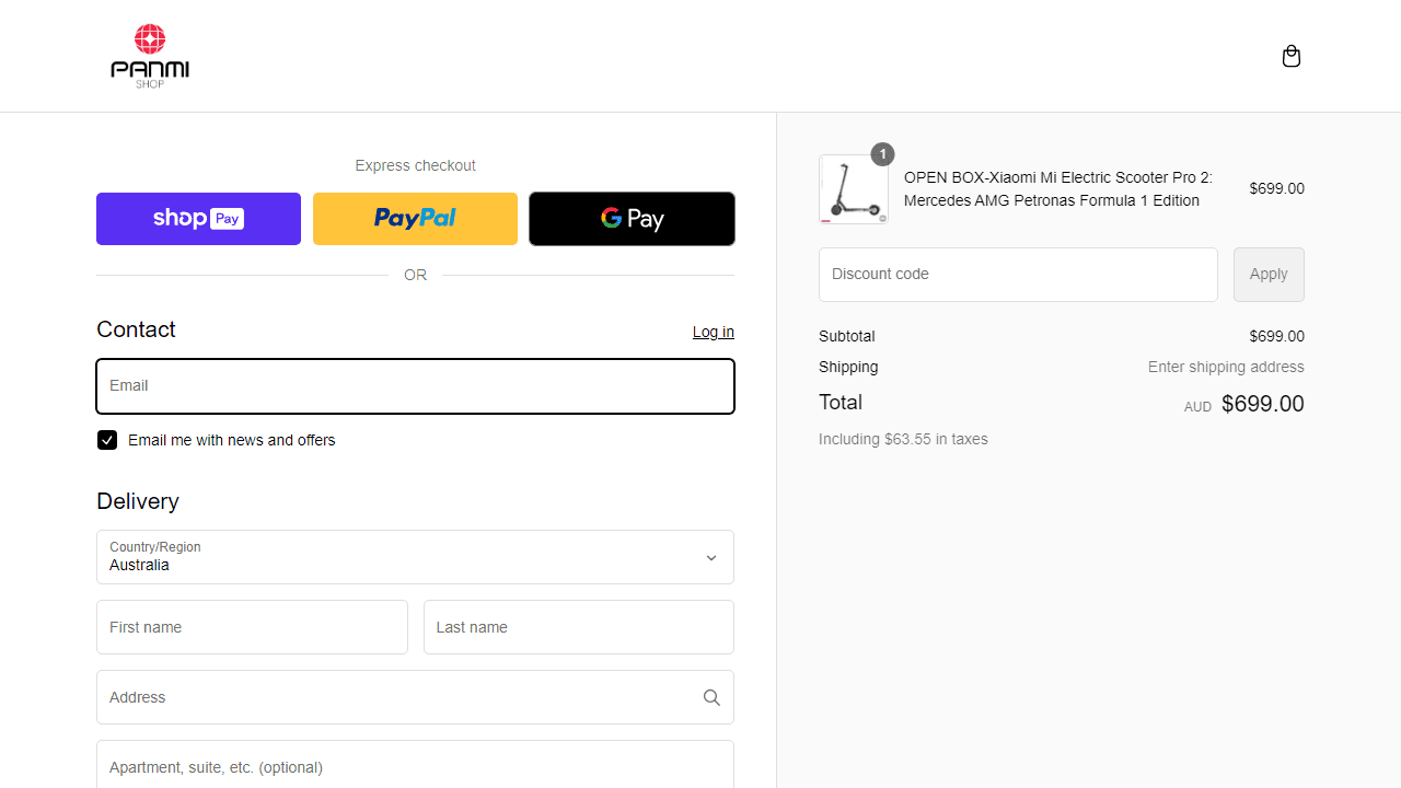 How to apply Panmi coupon code